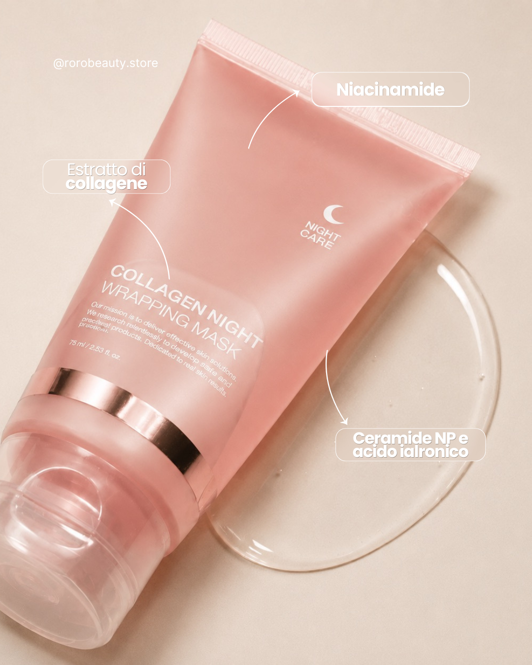 Maschera notturna al Collagene Roro Beauty™